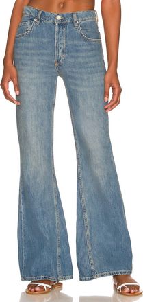 Free People New Dawn Flare Jean In Belgrade Blue
