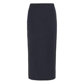 Inwear Falda Azul Marino con Abertura - Skirts - Mujer - Negro - 2XL