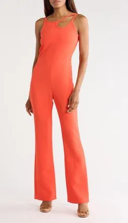 Longchamp Cutout Jumpsuit in Orange at Nordstrom Rack, Size 4 Us / 36 Fr