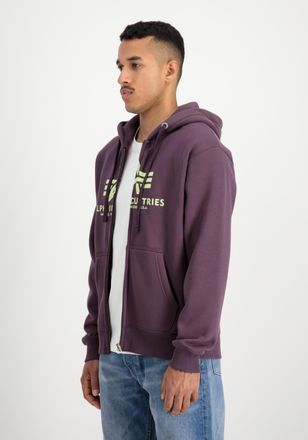Alpha Industries Hoodie ALPHA INDUSTRIES Basic Zip Hoodie BL, Herren, Gr. M, lila (plum), Obermaterial: 80% Baumwolle, 20% Polyester, regular fit, Sweatshirts Hoodie