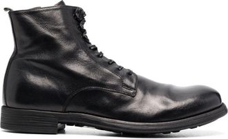 Officine Creative Chronic lace-up ankle boots - men - Calf Leather/Calf Leather/Rubber - 43 1/2 - Black