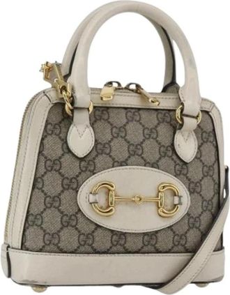 Gucci Pre-owned Canvas Mini Bag - Dames - Vintage Mini Tas - Beige - ONE Size - Vintage