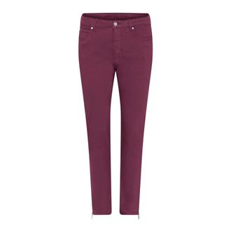 C.Ro Jeans, Dames, Roze, M, Leer, Magic Fit Skinny Jeans