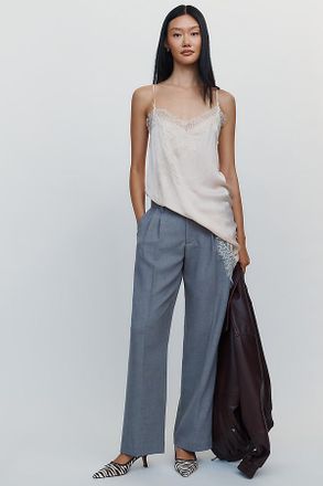 Maeve Heddie Wool Blend High Rise Trousers Pants