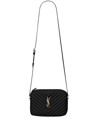 Saint Laurent Black Leather Lou Camera Bag, Never Carried (Authentic Pre-Loved)