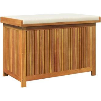 vidaXL Cojines Para Exterior 90x50x60,5 Cm Madera Maciza Acacia Vidaxl