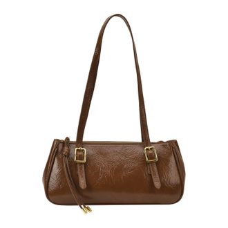 Generic PU womens shoulder bag in plain colors. Small handbag with handle for everyday use and special occasions