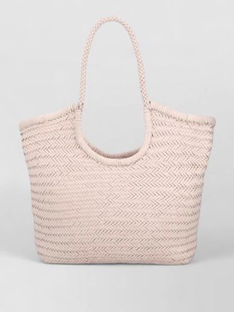 Dragon Diffusion tote bag braided handles woven design