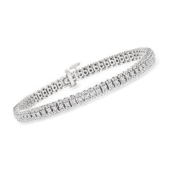 Ross-Simons Diamond Tennis Bracelet in Sterling Silver