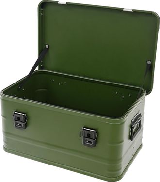 OEM Caja De Almacenamiento, Construcci&oacute;n De Aluminio, Dise&ntilde;o Impermeable, Verde Militar