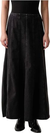 Levi's Seamed Flare - Skirts - Mujer - Negro - W25