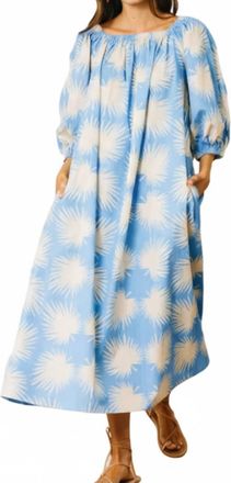 Sunshine Tienda Womens Ace Palm Dress In Blue