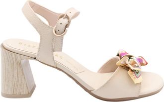 Hispanitas Soro - Dames - Sandalen met hakken - Beige - 40 EU - Schoenen