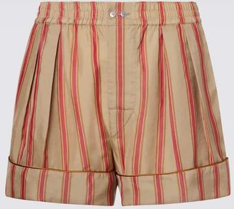 Saint Laurent Striped twill shorts