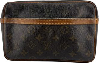 Louis Vuitton Brown Leather Clutch Bag (Pre-Owned)