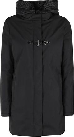 Fay Toggle Front Jas met Afneembare Staccabile - Dames - Parka Jassen - Zwart - M - Jassen