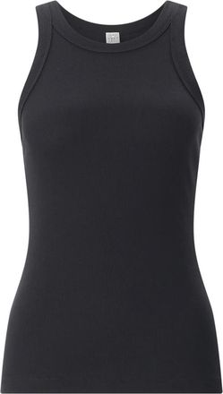 Toteme Tops, Heren, Zwart, S, Mouwloze Tanktop