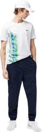 Lacoste Taffeta trainingsbroek met logo voor heren (Marine)