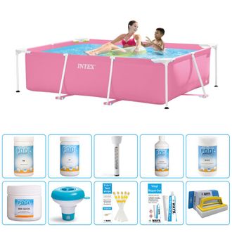 Intex Piscina Con Estructura Rectangular - 220x150x60 Cm - 7-piezas S43236