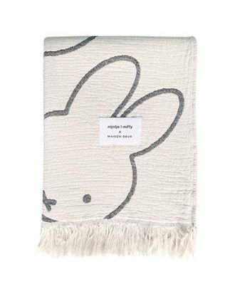 Maison Deux Blanket Lines Pink / Apple 4.25 X 6.5Ft in Miffy at Nordstrom, Size Medium