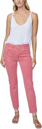 Paige Cindy With Front Seams Jeans In Rose