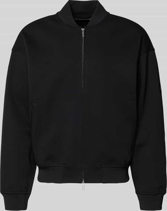 Guess Sweatjacke mit Rei&szlig;verschluss in Black, Gr&ouml;&szlig;e XXL
