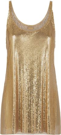 Paco Rabanne Canotta in rete - Oro