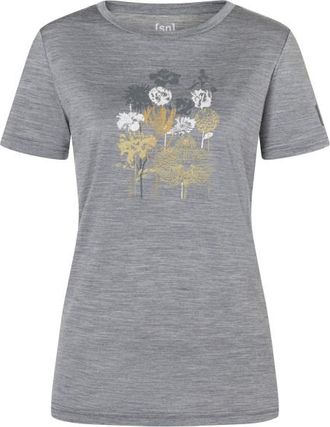 super.natural Orchid Bio Jersey Tee Merinoshirt f&uuml;r Damen | grau/ various