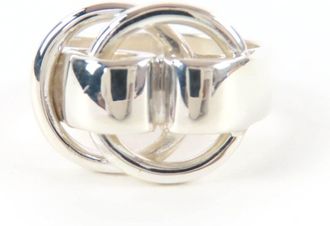 Herm&egrave;s Silver Silver 925 Band Ring (Pre-Owned)