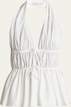 Dries Van Noten Ceana Halter Peplum Top