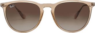 Ray-Ban Ray Ban Erika Color Mix Brown Gradient Dark Brown Cat Eye Ladies Sunglasses RB4171 651413 54