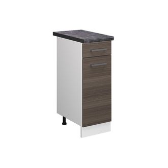 Vicco Mueble Bajo De Cocina R-line, Gris, 30 Cm, Et Antracita