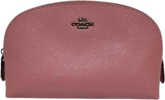 Coach Pre-owned Bags, female, Pink, Size: ONE SIZE Pre-owned Leather Pouch