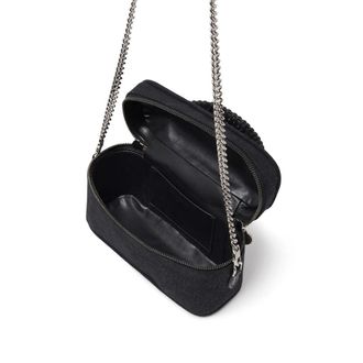 Stella McCartney Faux Leather Chain-Link Cosmetic Bag - Black