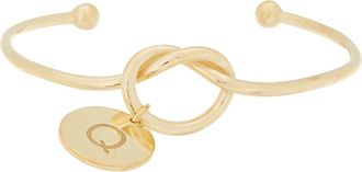 Meshmerise Love Knot Initial Bracelet in Yellow-Q at Nordstrom Rack