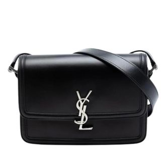 Saint Laurent Pre-owned Cross Body Bags, female, Black, Size: ONE SIZE Pre-owned The Solferino