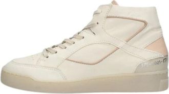 Mjus M96201 Hoge Vetersneakers - Dames - Sneakers - Wit - 40 EU - Leer - Schoenen