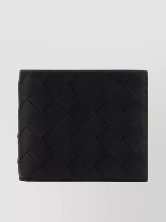 Bottega Veneta leather intrecciato bi-fold wallet