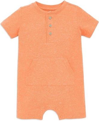 primary Baby Heathered Henley Shortie in Goldfish at Nordstrom, Size 12-18M