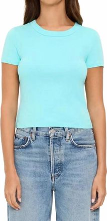Michael Stars Mimi Crop Tee In Splash