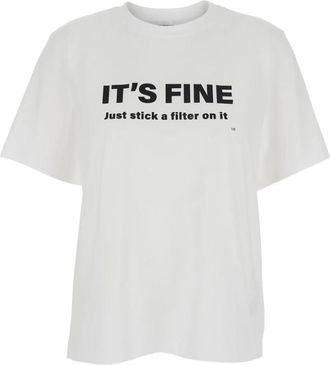 Victoria Beckham 1126Jts 007232A - Dames - T-shirts - Wit - S - Tops