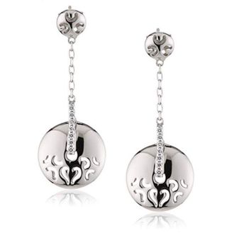 Orphelia Dames 925 Sterling Zilveren Dangle Oorbellen - Zilver ZO-5851