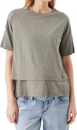 Ripe Claud Nursing Tee In Moss