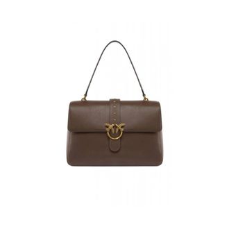 Pinko Mini Double Bag - Dames - Schoudertassen - Bruin - ONE Size - Katoen - Tassen