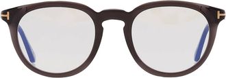 Tom Ford Blue Light Block Round Mens Eyeglasses FT5905-B 005 49