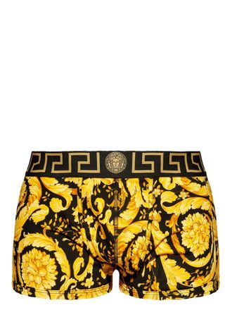 Versace Barocco print Greca-border boxers - Yellow