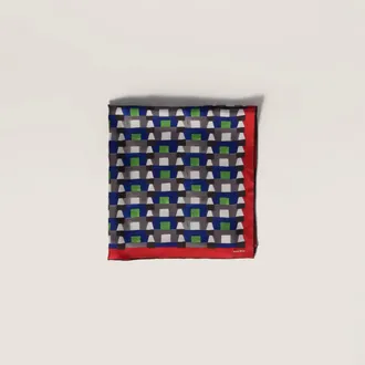Miu Miu Printed silk scarf