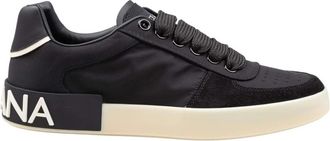 Dolce & Gabbana Portofino Sneakers - Heren - Sneakers - Zwart - 41 EU - Leer - Schoenen
