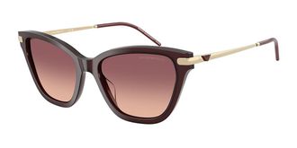 Emporio Armani EA4251F Asian Fit 62658D Womens Sunglasses Burgundy Size 56