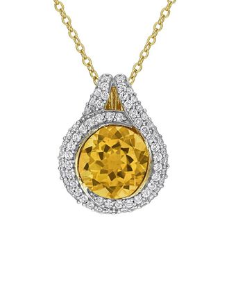 Rina Limor Silver 3.87 ct. tw. Gemstone Pendant